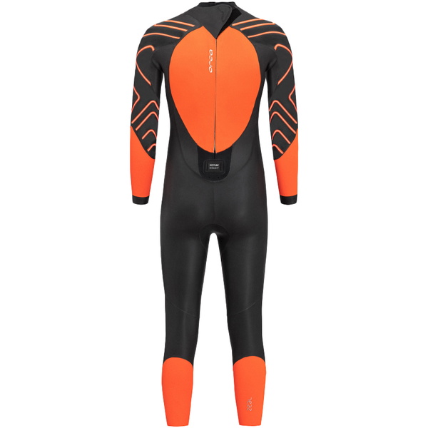 2026 Orca Mens Zeal Hi-Vis Back Zip Open Water Swim Wetsuit NN2Z - Black